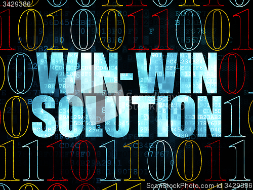 Image of Business concept: Win-win Solution on Digital background