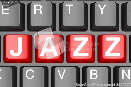 Image of Jazz button on modern computer keyboard