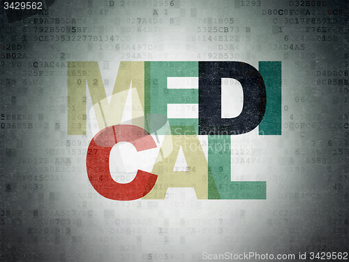 Image of Healthcare concept: Medical on Digital Paper background