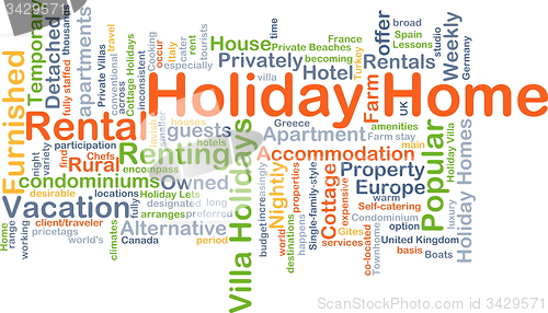 Image of Holiday home background concept