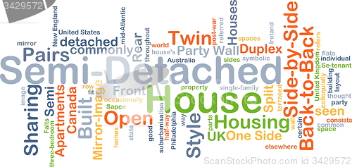 Image of Semi-detached house background concept