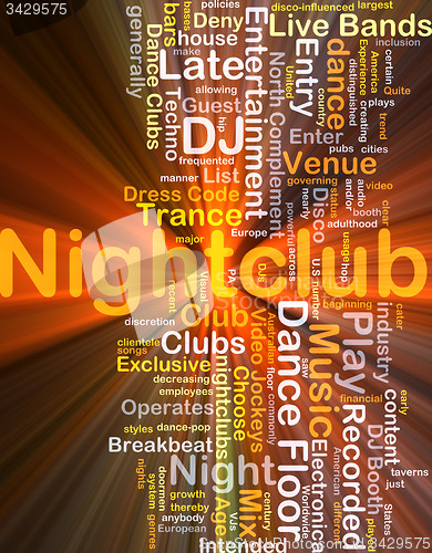 Image of Nightclub background concept glowing