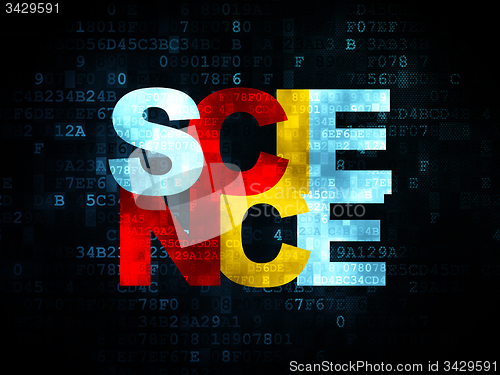 Image of Science concept: Science on Digital background