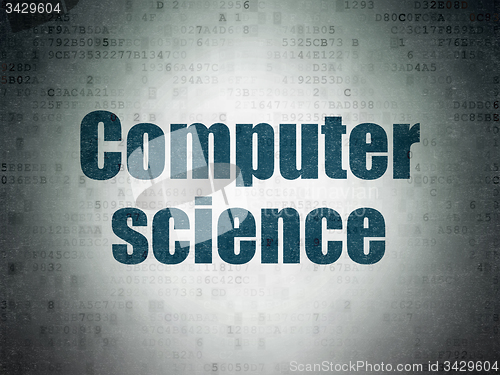 Image of Science concept: Computer Science on Digital Paper background