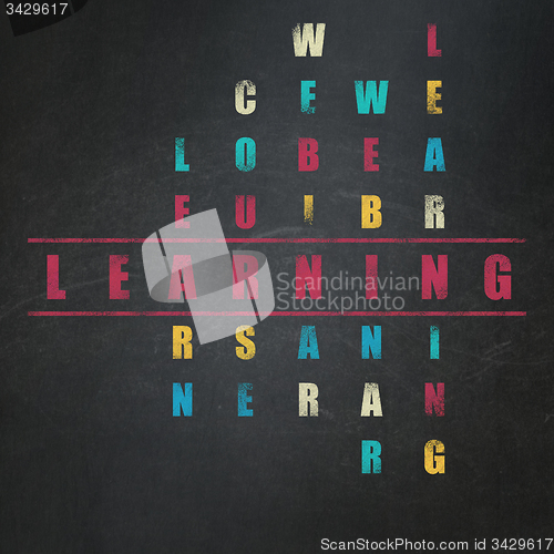 Image of Learning concept: word Learning in solving Crossword Puzzle