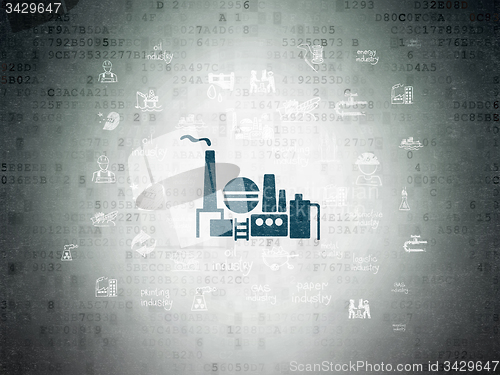 Image of Manufacuring concept: Oil And Gas Indusry on Digital Paper background