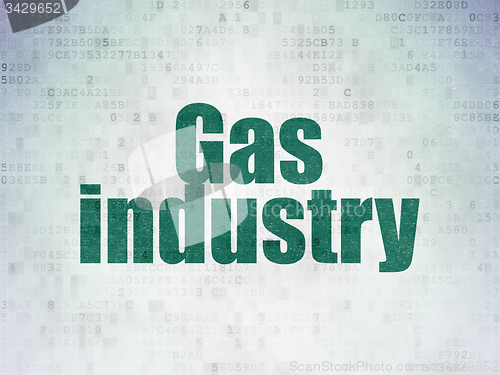 Image of Industry concept: Gas Industry on Digital Paper background