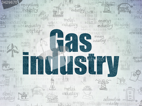 Image of Industry concept: Gas Industry on Digital Paper background