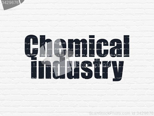 Image of Manufacuring concept: Chemical Industry on wall background