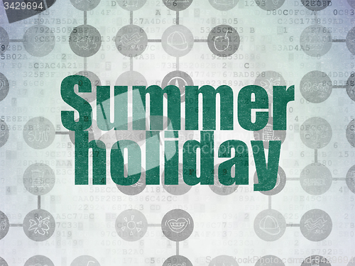 Image of Travel concept: Summer Holiday on Digital Paper background