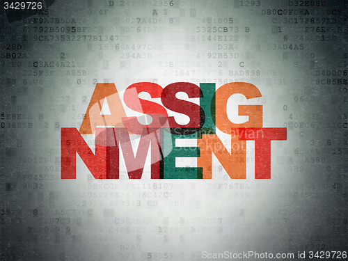 Image of Law concept: Assignment on Digital Paper background
