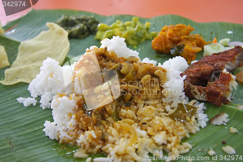 Image of Indian banana leaf