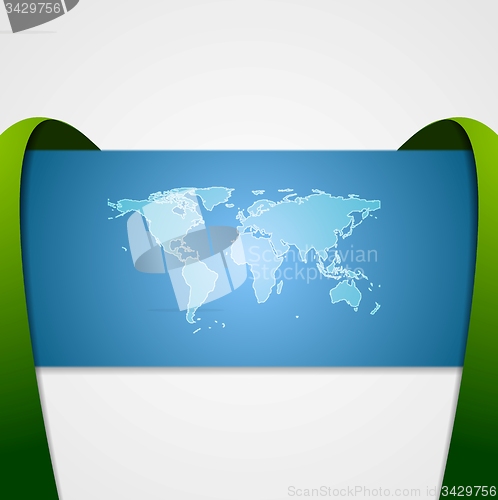 Image of Abstract corporate tech waves background
