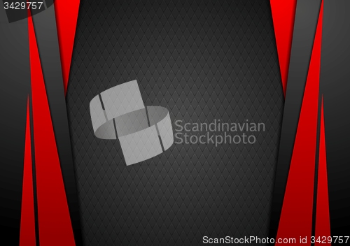 Image of Dark red corporate tech modern background