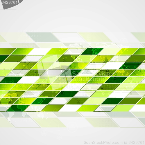 Image of Abstract vector tech geometric background