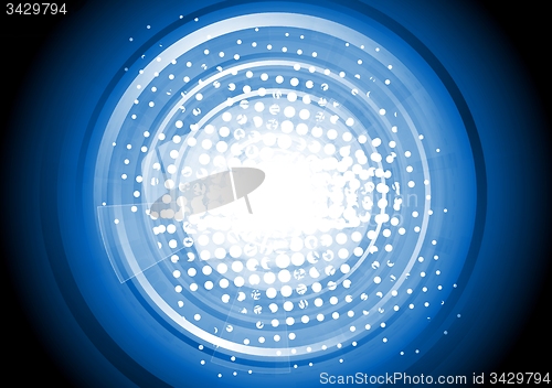Image of Abstract blue tech background