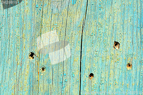 Image of Blue old wooden background