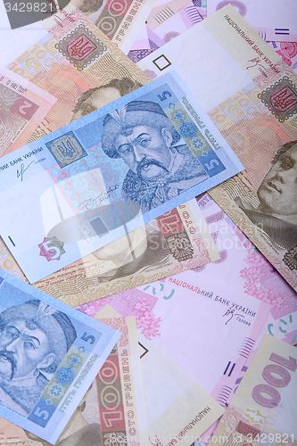 Image of background of the Ukrainian money - UAH