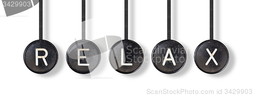 Image of Typewriter buttons, isolated - Relax