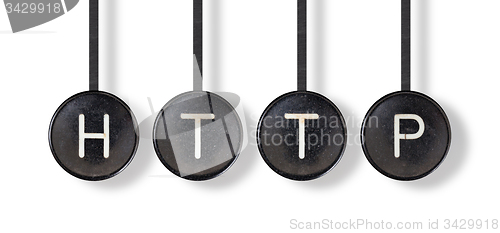 Image of Typewriter buttons, isolated - Http