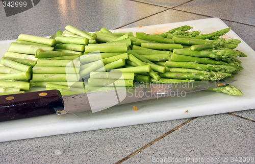 Image of Sliced asparagus