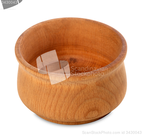 Image of Empty wooden bowl