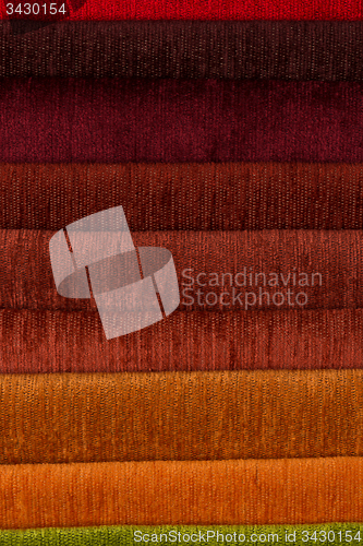 Image of Multi color fabric texture samples