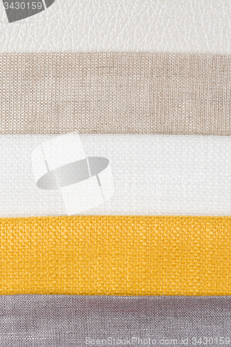 Image of Multi color fabric texture samples
