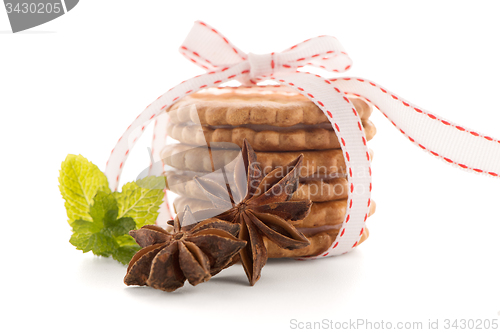 Image of Sandwich biscuits with vanilla filling