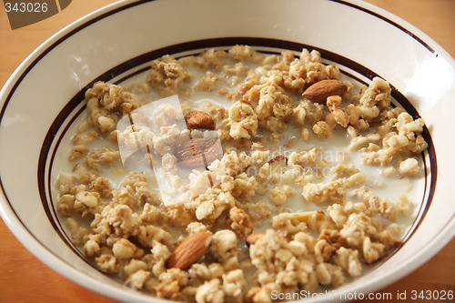 Image of Corn flakes in milk