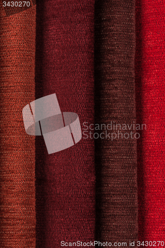 Image of Multi color fabric texture samples