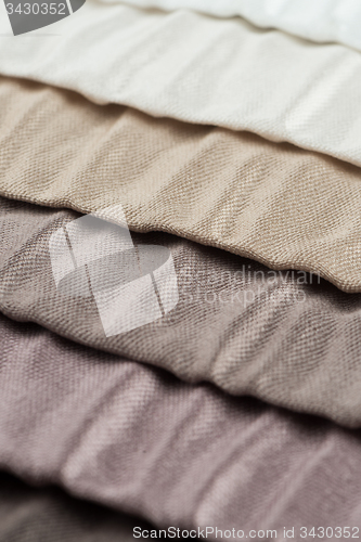 Image of Multi color fabric texture samples