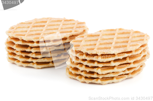 Image of Pile of sweet waffles