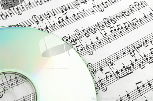 Image of CD on sheet music