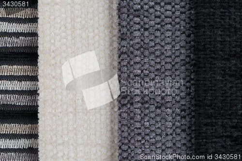 Image of Multi color fabric texture samples