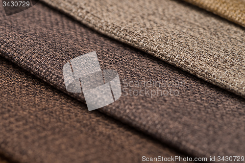 Image of Multi color fabric texture samples