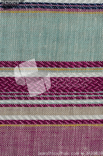 Image of Multi color fabric texture samples