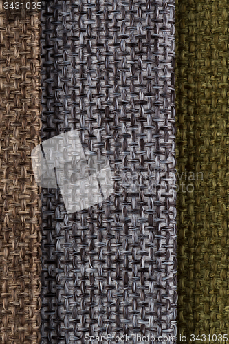 Image of Multi color fabric texture samples