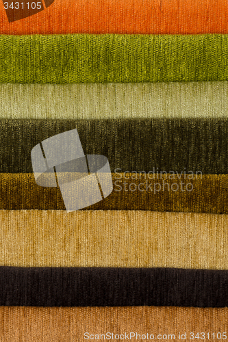 Image of Multi color fabric texture samples