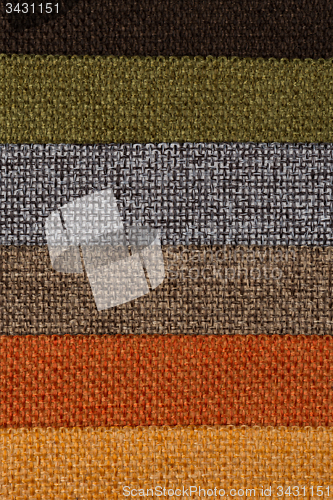 Image of Multi color fabric texture samples