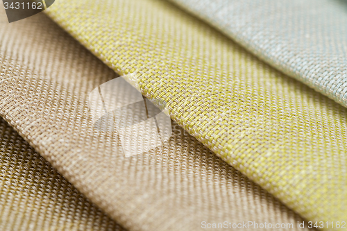 Image of Multi color fabric texture samples