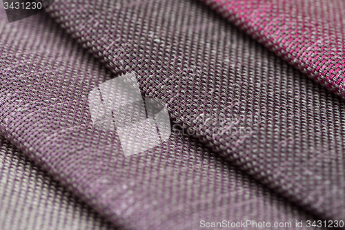 Image of Multi color fabric texture samples