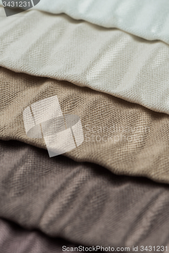 Image of Multi color fabric texture samples