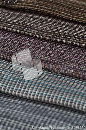 Image of Multi color fabric texture samples