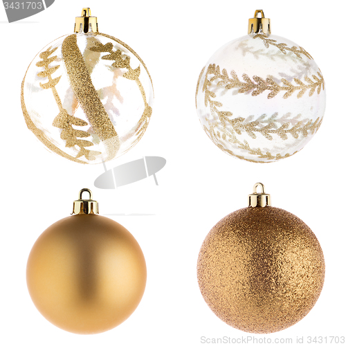 Image of Christmas ball decorations