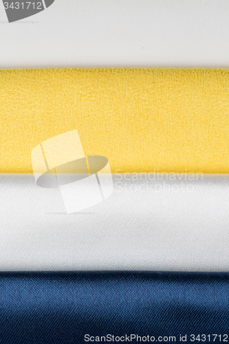 Image of Multi color fabric texture samples