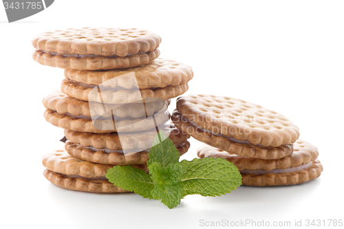 Image of Sandwich biscuits with vanilla filling