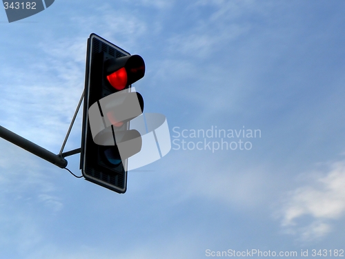 Image of red traffic light