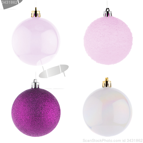 Image of Christmas ball decorations