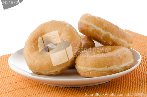 Image of Donuts on a plate 